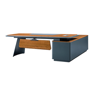 Роскошный современный деревянный офисный исполнительный стол с ящиками