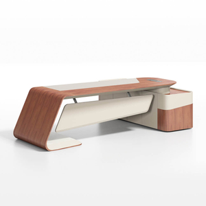 Современный дизайн CEO Boss L-образный стол для роскошного исполнительного офиса