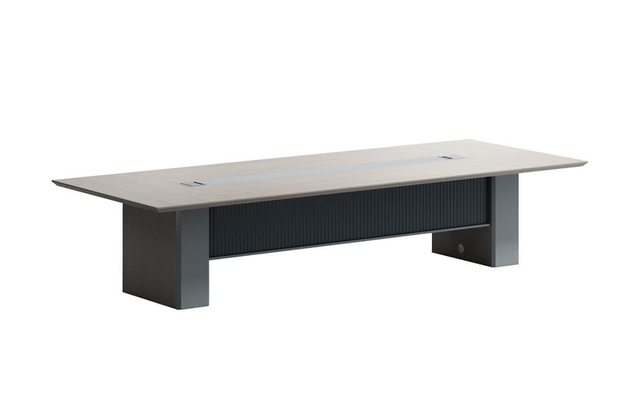 Современный серый конференц-стол для конференц-зала