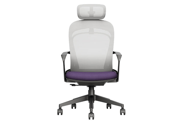 Эргономичный регулируемый высокий офисный поворотный стул с подголовником